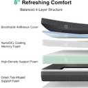 Novilla 8 Inch Twin Size Mattress, Mattress Twin Gel Memory Foam in a Box