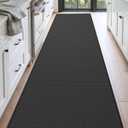 DEXI Kitchen Floor Mats Cushioned Anti Fatigue, 23x94, Large Long Standing Runner Rug Waterproof, Comfort Memory Foam Padded for Front Sink Laundry, Black