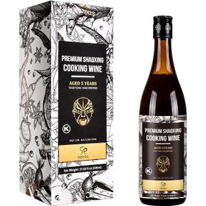 Soeos Cooking Wine,Shaoxing Rice Wine,Chinese Cooking Wine,Rice Cooking Wine,Shaoxing Wine Chinese Cooking Wine,Shao Hsing Rice Wine,21.64 fl oz (640 ml),1 Packs,Premium 5 Year Aged Cooking Wine (EXP 03/01/28)