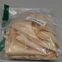 Verdusa Women's Elegant Sleeveless Satin Blouses Tie Back Pleated Dressy Work Tops Business Outfits (Champagne, S)