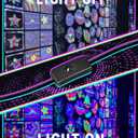 40W Black Light Bar, LED Blacklight with 6FT Cord & Switch, Black Lights for Glow Party, Halloween, Birthday, Body Paint, Bedroom, Classroom, Each Light Up 22x22ft, 1 Pack