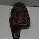 IVTG Genuine Leather Sling Bag for Women and Men Vintage Designer Chest Over Shoulder Crossbody Bag Sling Backpack Purse (Coffee)