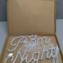 Retisee Prom Night Neon Sign LED Light Sign Warm White Prom Night Light up Background USB Powered Adjustable Brightness Wall Art Decor for Birthday Wedding Graduation Party Bar Gifts