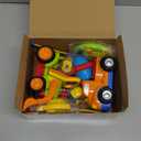 Inertia Toy Early Educational Toddler Baby Toy Friction Powered Cars Push and Go Cars Tractor Bulldozer Dumper Cement Mixer Engineering Vehicles Toys for Children Boys Girls Kids Gift 4PCS