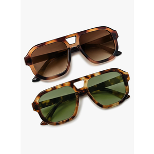 livho Trendy Polarized Square Aviator Sunglasses Women Men Square Eyewear Frame, Retro Sun Glasses for Women Men 2025 Shades