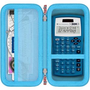 khanka Carrying Case for Texas Instruments TI-30Xa / TI BA II Plus/TI-30XIIS /TI-30XS MultiView/TI-36X Pro Engineering Scientific Calculator, Case Only (Blue)