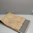 Arotive Luxury Chenille Bathroom Rug Mat, Extra Soft Thick Absorbent Shaggy Bath Rugs, Non-Slip Machine Wash Dry, Plush Bath Mats for Bathroom, Shower and Tub, 47x17, Beige