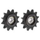 uxcell 2pcs DIN(ISO) 08B Roller Chain Idler Sprocket 8mm Bore, 1/2" Pitch, Hardened 12 Tooth Tensioner Sprocket, Insert Single Bearing