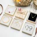 Magicool 96 Pack 3.5x3.5x1 Inch Cardboard Jewelry Boxes,Used for Necklaces,Bracelets,Earrings,Jewelry,Small Gift Packaging,Jewelry Gift Boxes with Lids and Filled with Cotton(Brown)