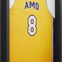 Frame Amo 20x30 Black Shadow Box Frame, Tempered Glass Front and Solid Wood Border, 2.5 inch Thick, Display Case for Items or Posters