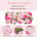 Pack of 10 Wedding Arch Decorations, 20.47 inch Artificial Flower Table Centerpieces Floral Arrangement for Wall Backdrop Party Bridal Shower Event Decor - Pink