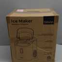 Silonn Nugget Ice Maker Countertop - 33lbs/24H, Pebble Ice Maker Machine with Self-Cleaning Function, Portable Ice Makers for Home Kitchen Office