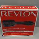 REVLON One-Step Hair Dryer and Styler, All-in-One Detangling and Straightener Brush for Salon-Quality Smooth, Straight Hair, More Shine and Less Frizz, Black (1 Count (Pack of 1))