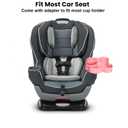 BlueOrigin Car Seat Snack Tray - Travel Tray for Kids Car Seat, Stroller, Booster and Anywhere with a Cup Holder, Toddler Road Trip Essentials Food Plate for Snacks, Toys, Entertainment (Pink)