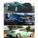 Rear Spoiler Compatible with 2010-2016 Genesis 2.0T 3.8 Coupe, R Style Duckbill Trunk Exterior High Kick Tail Deck Lid Splitter Wing Lip (Gloss Forged Carbon Fiber Pattern)