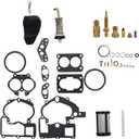 Autoparts Carburetor Repair Kit Replacement for Mercruiser Marine 2-Barrel 3302-804844002