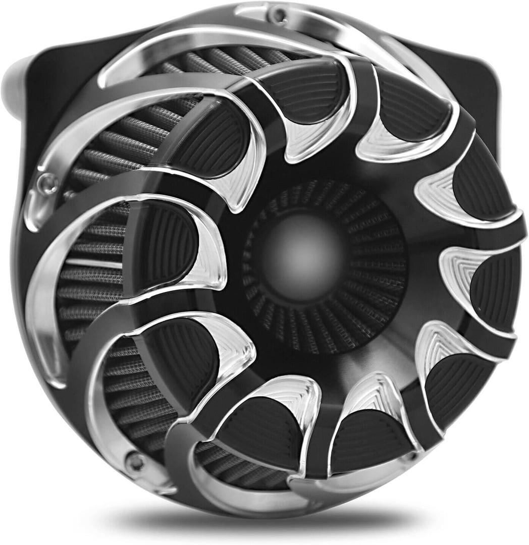 For harley air cleaner filter Touring street glide road king electra tri trike Dyna Sportster XL 883 1200 Softail air intake (Drift style -Contrast Cut, C-For Touring 08-16, Softail 16-17)