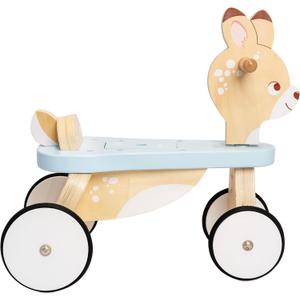 Le Toy Van - Petilou Wooden Ride On Deer Push Along Toy for Toddlers | Suitable for Boy Or Girl 1 Year Old +, Small, Large