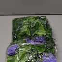 FERIAL Artificial Vines 15Feet Silk Flower Garland for Outdoors Blue Morning Glory Vine Artificial Flowers Hanging Plants Garland Fake Green Plant 2Pcs for Wall Fence Indoor Wedding Banquet Decor