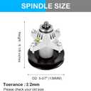 50" Lawn Mower Deck Rebuild Kit for Cub Cadet/MTD RZT RZT-50 ZT-5000 ZT-L7000 (3) Spindles 618-04125 918-04125, with (3) Blades 742-04053A 942-04053A, (4) Deck Wheels 734-04155, 134'' Belt 754-04044