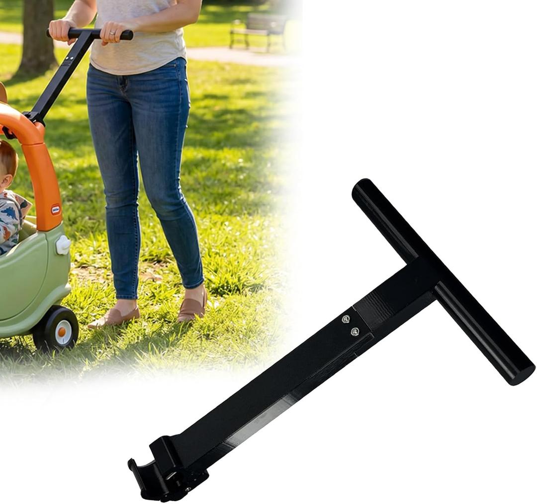 Handle Extension for Cozy Coupe, Parent Push Handle Replacement for Little Tikes Cozy Coupe, Easy-Install Push Bar, Durable for Cozy Coupe Accessory