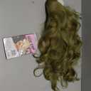 Matcha Green Wigs with Bangs Long curly wavy Wig for Women Natural Wig Wear and Go Synthetic Wigs for Daily Party Use 26IN