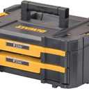 DEWALT TSTAK Tool Storage Organizer with Double Drawers, Holds Up to 16.5 lbs. (DWST17804) (17.3 x 12.3 x 6.9 inches)