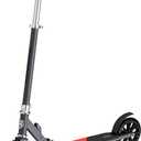 Mongoose Trace Kick Scooter for Youth Adult Boys and Girls, Quick-Release, Lightweight & Easy Folding Scooter, Bike Style Grips, Supports 176 lb Up to 220 lbs (Grey/Red)
