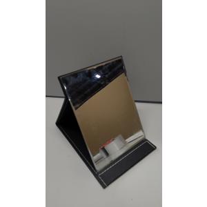 Zcooooool Large Portable Super HD Mirror - Multi Stand Angle Hand Free/Handheld/Tabletop Foldable Mirror 10x7 Inch (Black)