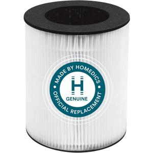 Homedics TotalClean 3-in-1 HEPA-Type Air Purifier Filter Replacement, Works with Homedics AP-T20, AP-T20WT and AP-T22 Air Purifiers, Captures Microscopic Airborne Particles