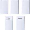 Identify Switch Covers - Clearly Labeled Covers for Standard Decora Light Switches in Kitchen/Bath, Common Area, and Outdoor 5-Packs (Kitchen/Bath 5 Pack)