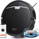 ILIFE Robot Vacuum and Mop, 3000Pa Strong Suction Robot Vacuum Cleaner, Gyro Navigation, App Control, No Tangle, Compatible with 2.4GHz WiFi, Alexa, Ideal for Hard Floor, Pet Hair, V9