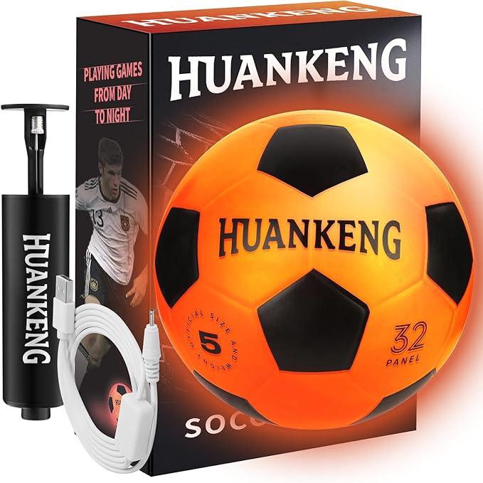 Upgrade Rechargeable Glow in The Dark Ball Toys Birthday Gifts Boys, Sports and Outdoors Light Up Ball Games for Teen, Kids Boys Toy Stuff Ages 6-15