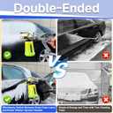 M MINGLE Foam Cannon for Pressure Washer with Dual Connector Accessory, Power Washer Soap Cannon with Double Tip Attachment, 5 Pressure Washer Sprayer Nozzles, 1/4" Quick Connect