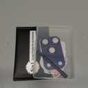 Uyiton Compatible with iPhone 17 Pro Camera Lens Protector - [Not Easy to Break][Strong Adsorption][Case-Friendly] Metal Tempered Glass Rear Camera Screen Cover - Deep Blue