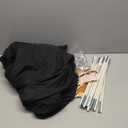 Sumbababy Twin Size Bed Canopy: Lights & Flags Indoor Floor Bed Kids Tent Playhouse - Portable & Foldable Twin Bunk Curtains - Girls & Boys Bedroom Privacy Space Blackout Tents Slumber Gifts (Black) (75x40x46"(Suggested for Twin))