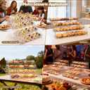4 Tier Cookie Display Stand for Cookies Display, Suitable for Bakers & Vendors, Parties, Craft Fairs and Market Booths, Clear Acrylic Tiered Cookie Display Stand Applicable to Cupcakes, Dessert Display