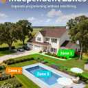 Diivoo 3 Zone WiFi Water Timer with Brass Inlet, Smart Sprinkler Hose Timer 3 Outlets Compatible with Alexa/Google Assistant, 18 Irrigation Plans, Rain Delay & Mist Mode for Garden Lawns (2.4GHz Only)