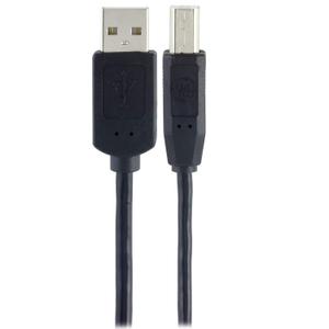GE USB 2.0 Printer Cable, A Male To B Male Cord, for Printers, Scanners, Compatible with Windows, Mac, Brother, Hp, Canon, Lexmark, Epson, Xerox, 6 Foot Cord, Black, 33760
