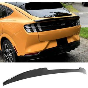 Rear Trunk Spoiler Wing Compatible with Ford Mustang Mach E GT 2021 2022 2023 2024 Gloss Black V Style Decklid Middle Spoiler Exterior Accessories