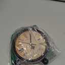 Vintage Analog Alarm Clock, 5.25 inch Small Silent Desk Clock with Night Light, Battery Operated for Table, Bedroom, Bedside, Living Room, Gift Clock (Classic2046)