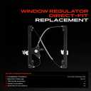 A-Premium Power Window Regulator Front Passenger Side, Without Motor