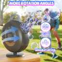 Bubble Machine, Automatic Bubble Blower for Kids Toddlers, 8000+ Bubbles Per Minute, 90 200 Oscillating Electric Plug-in or Batteries Bubble Maker, Bubble Toys for Outdoor Birthday Party - Black