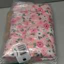 Coikll Pink Floral Pet Bed Pad Soft Dog Bed Mat with Anti-Slip Bottom, Machine Washable Crate Pad Mattress for Dog Sleeping (24x18in)