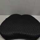 Memory Foam car Lumbar Support Pillow - Memory Foam Back Cushion - Used for car Seats, Office Chairs, recliners, Sofas, etc. (Black)