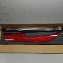 Carbon Fiber Car Interior Door Panel Trim Anti Kick Kit Compatible with Corvette C8 Stingray 2020 2021 2022 2023 Interior Decoration C8 Accessories (red Carbon)