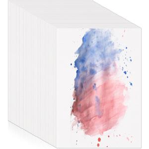 Prudiut 120 Sheets Watercolor Paper Bulk, 140 lb/300 GSM Cotton Cold Press White Paper, 5 x 7 Inch, Perfect for Kids, Students, Artists