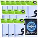 1200 Pack Card Sleeves, Perfect Fit Inner Sleeves Ideal for Double-Sleeving, Crystal Clear Trading Card Sleeve for MTG, PKM, TCG, Compatible with Matte MTG Card Sleeve