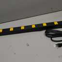 12 Outlet Industrial Long Power Strip Wide-Spaced Outlets with 15Ft Cord