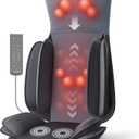 COMFIER Back Massager for Pain Relief Deep Tissue, Shiatsu Neck and Back Massager with Heat, Rolling & Compression Massage Chair Pad for Office Chair, Full Body Massage Chair Gift for Mom Dad